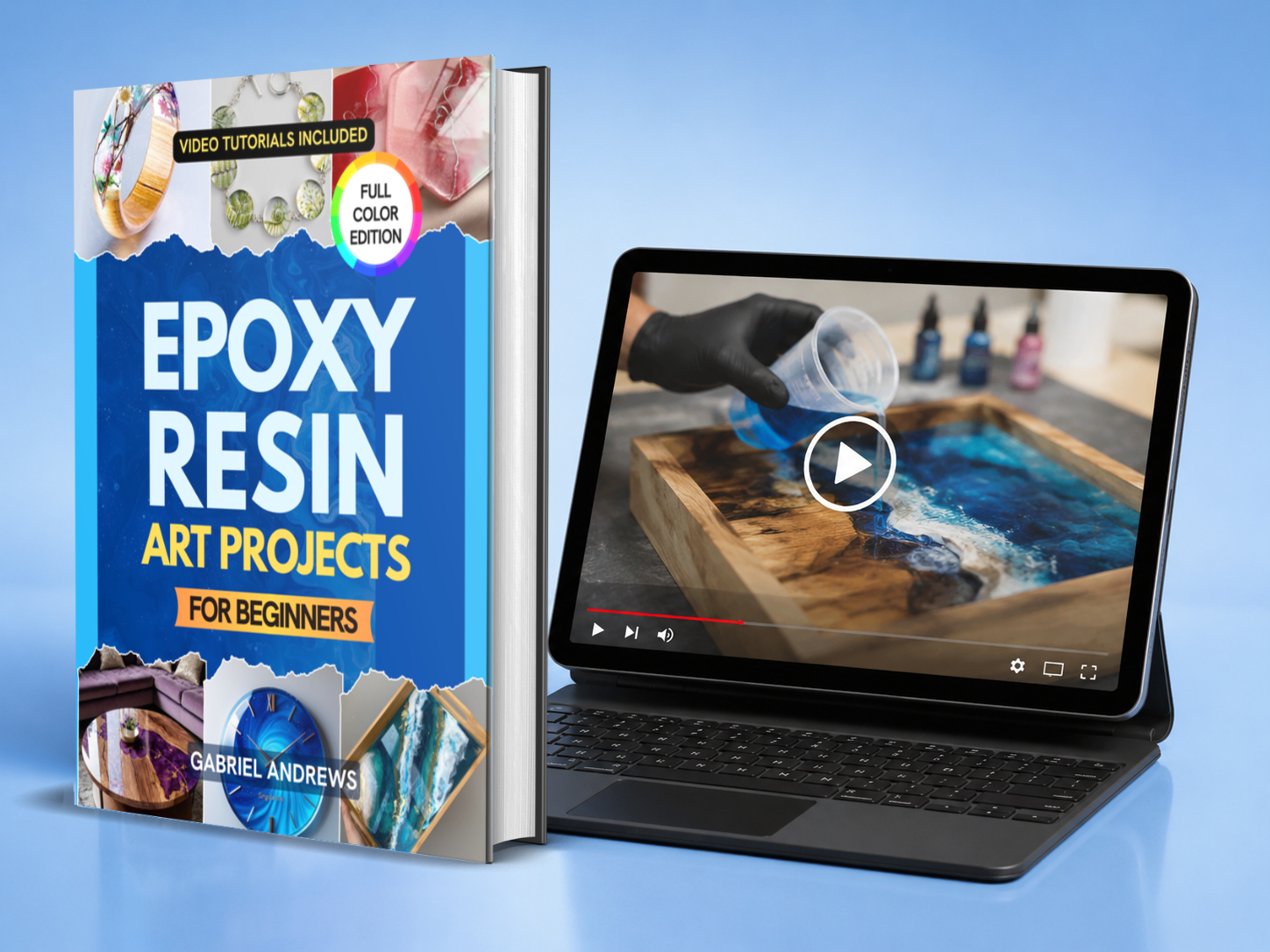 Epoxy Resin Art Projects for Beginners bundle mockup
